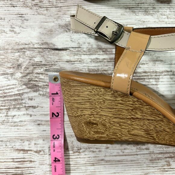 Women’s Paul Green Phoenix wedge heel sandals red strap leather size 6 - Picture 7 of 9